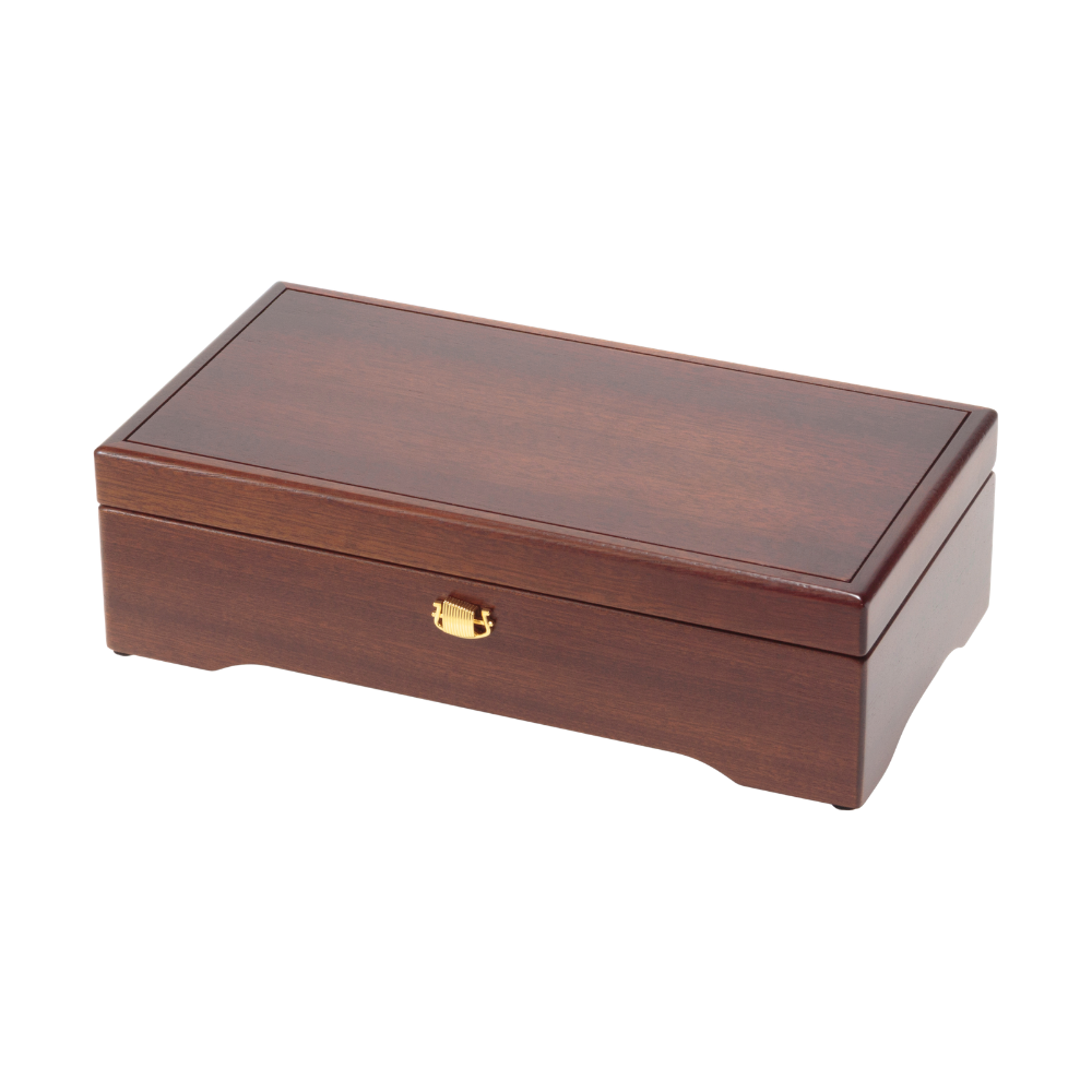 ORPHEUS EX307 mahogany music box detail