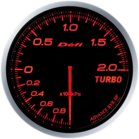 Defi ADVANCE BF turbo gauge 200kPa, amber red